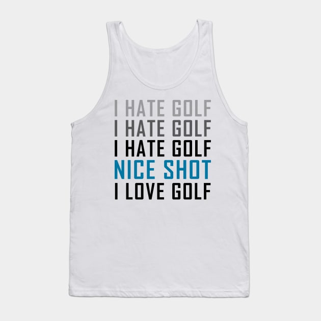 funny golf Tank Top by Mandala Project